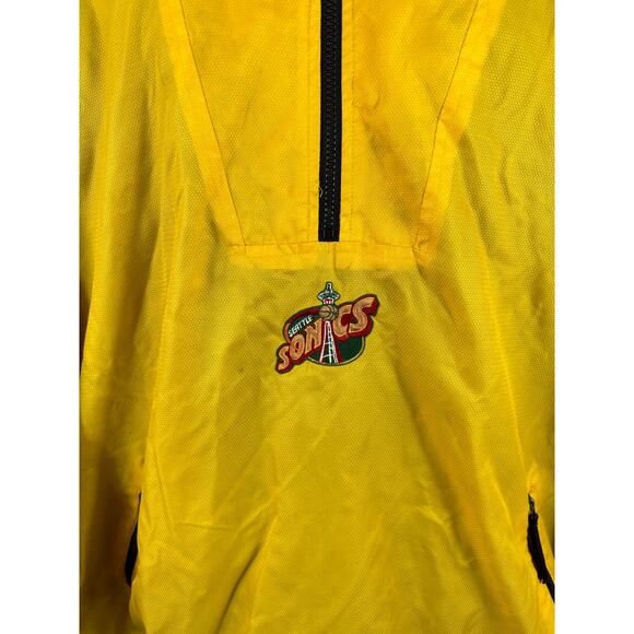 Vintage Seattle Sonics Anorak Starter Jacket Hooded Pullover Supersonics Large - Picture 9 of 14